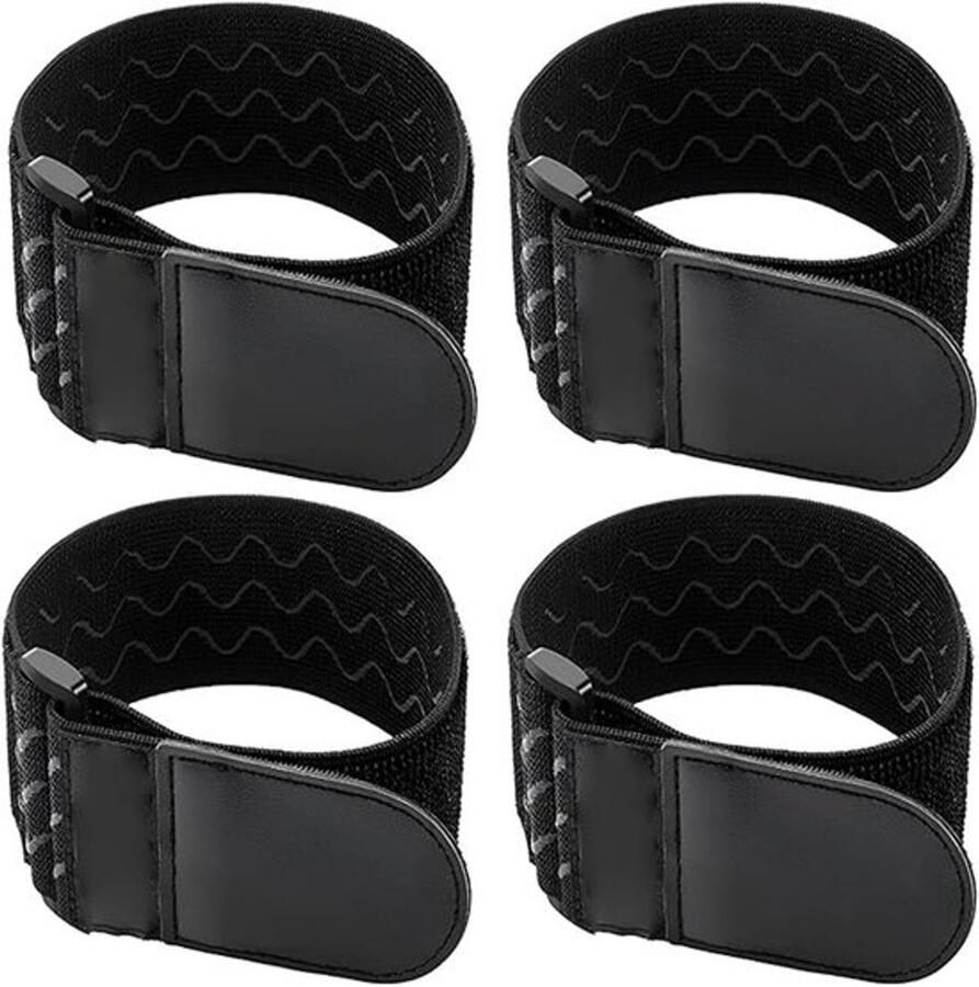 Laarzenrie 4 stuks Anti-valrie voor hoge laarzen Elastische rie voor hoge laarzen Antislip laarsriemlussen Voor Laarzen Antislip Riem Laarzen Antislip 30× Zwart