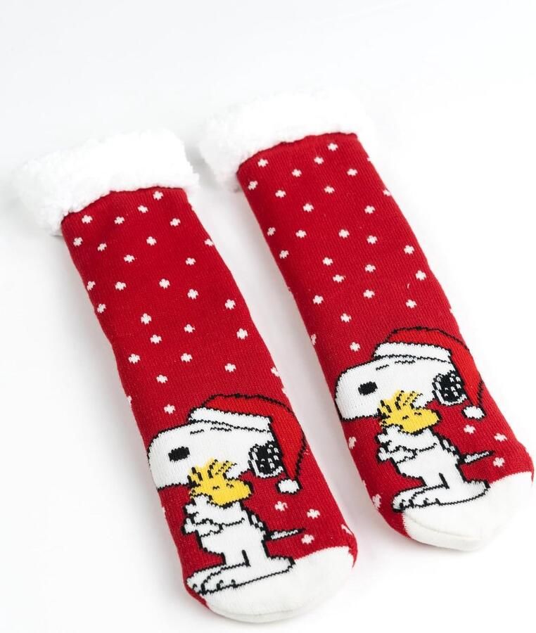 Labels he Peanuts Snoopy huissokken knuffelsokken wollige wintersokken warme damessokken