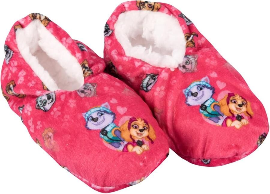 Labels Paw Patrol Ballerina's met Skye & Everest voor meisjes ABS-winterpantoffels gevoerd kinderpantoffels roze