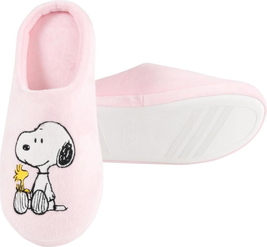 Labels The Peanuts Snoopy pantoffels voor dames Woodstock pantoffels slippers roze