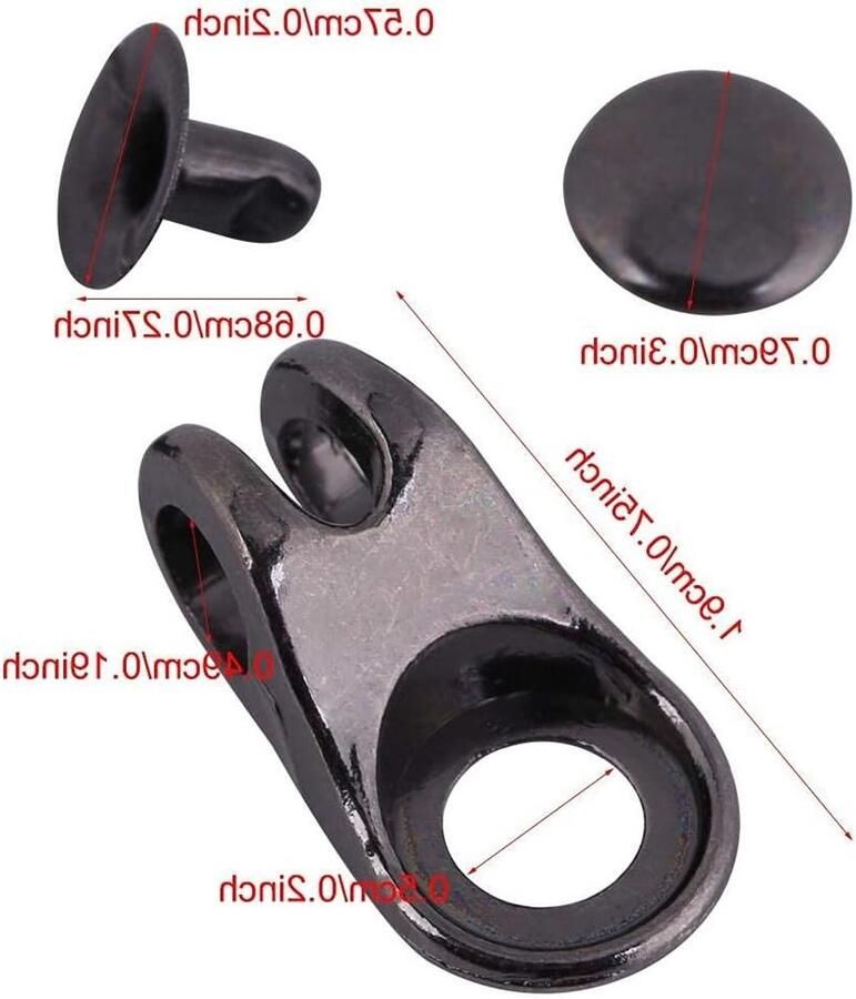 Lace hooks voor het bevestigen van veters ideale reparatieonderdelen voor wandelschoenen klimschoenen en outdooractiviteiten in bronskleur