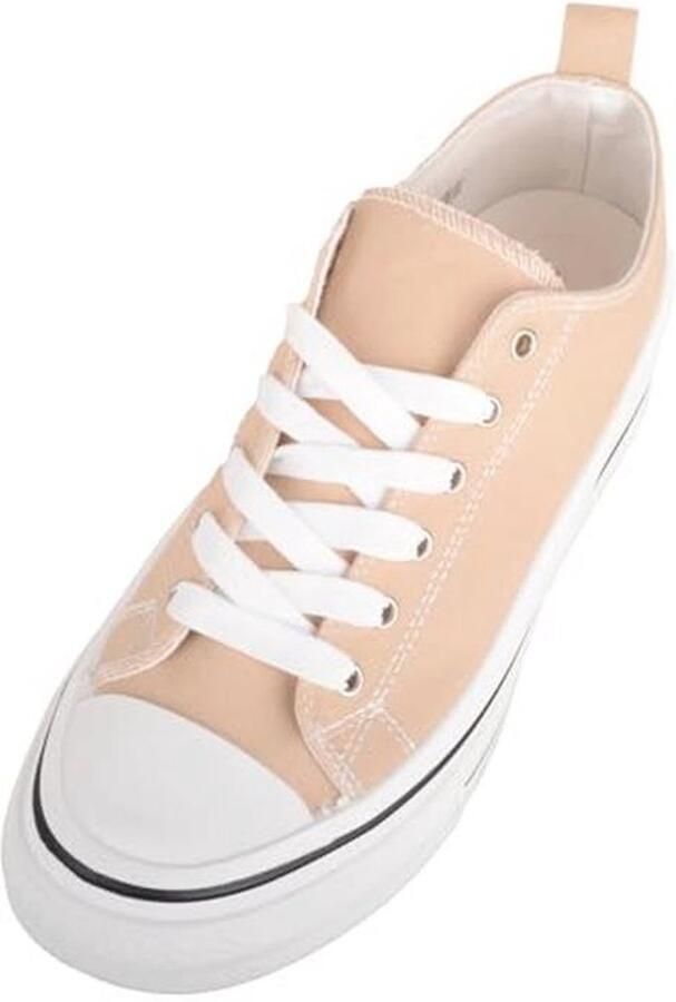 Lacem Casual Canvas Sneakers met Chunky Plateauzool voor Dames