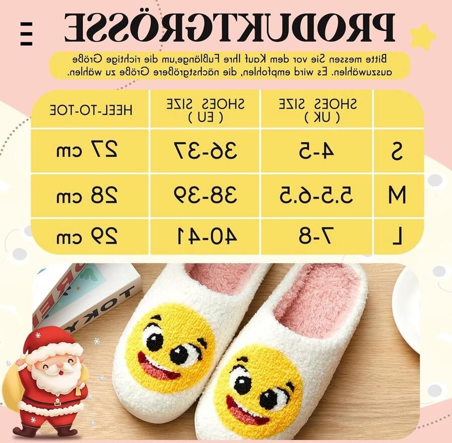 Lachen met Comfort: Grappige Slippers en Katoenen Sokken met Smiley Patroon Perfecte Cadeaus voor en Warme Slippers voor de Feestdagen en Koude Dagen