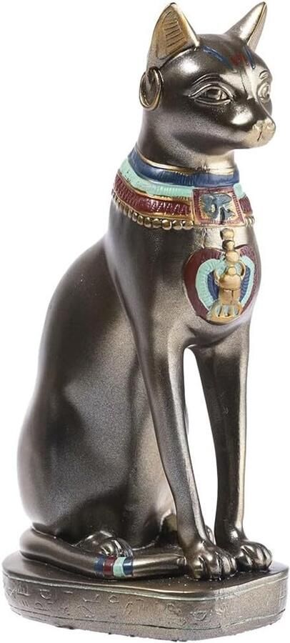 Lachineuse Egyptisch kattenbeeld Bastet groot kattenbeeld godin van Egypte beeldje Egyptische decoratie figuur Egyptisch object Egyptische buste origineel cadeau-idee decoratie
