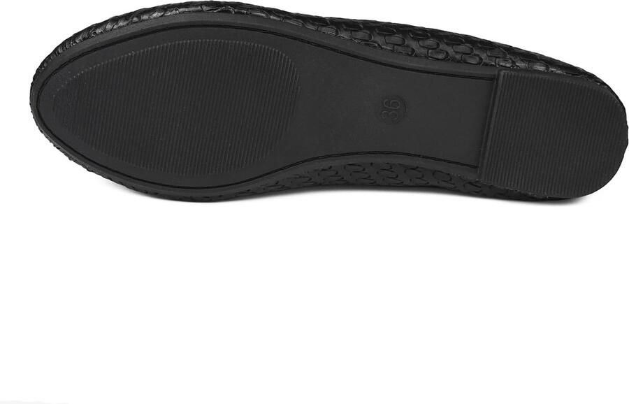 Ladies ballerina comfortable soft flat shoes Black 39 EU ShopVlot