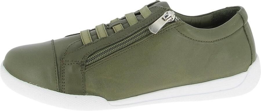 Lage Dames Sneakers van Leer Comfortabele Casual Instapsneakers