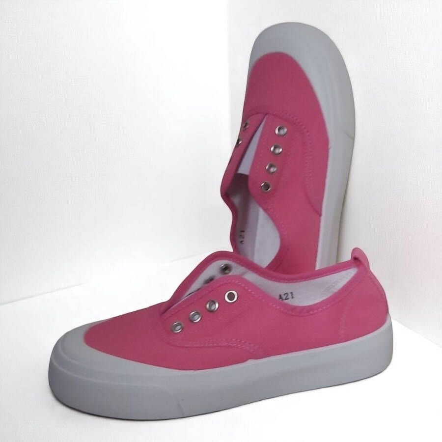 Lage gym sneaker schoenen sier gaten roze