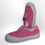 Lage gym sneaker schoenen sier gaten roze - Thumbnail 1