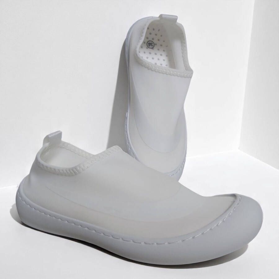 Lage gympen sneakers wit