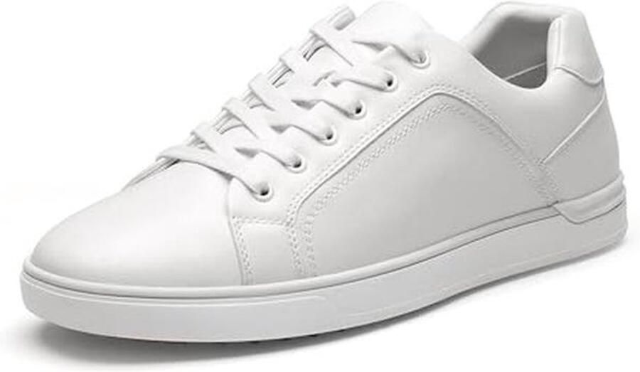 Lage heren veterschoenen voor casual stijl Comfortabele sneakers voor elke gelegenheid EU wit