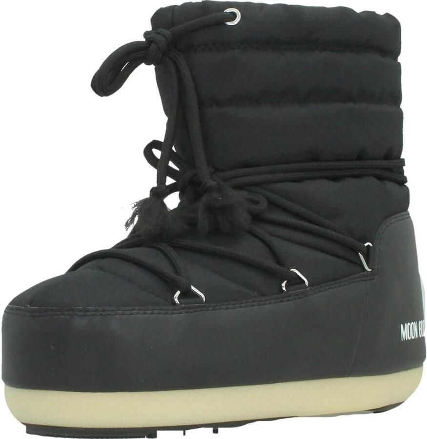 Lage Nylon Snowboots Zwart Waterdichte Winterlaarzen