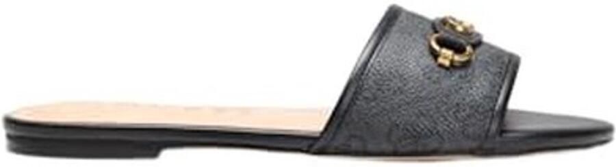 Lage sandalen met enkelband Zwart - Foto 1