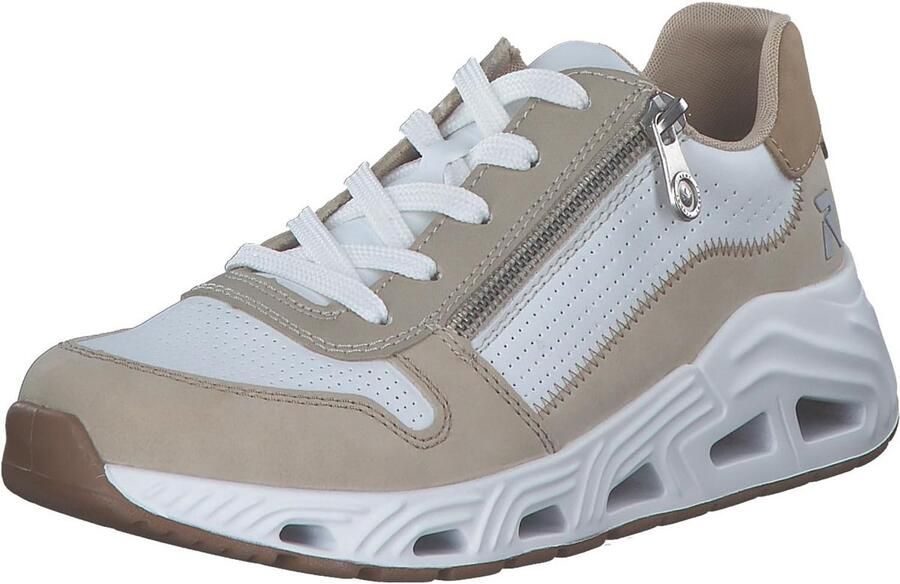 Lage Sneakers Casual Schoenen Dagelijks Gebruik Schokabsorberende Zool Comfort Breedte Wit Beige