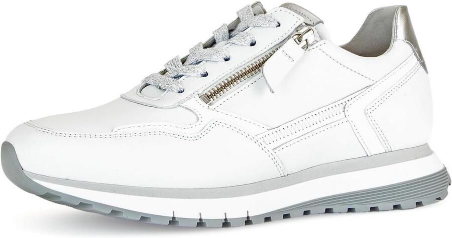 Lage Sneakers Dames Comfortabele Witte Lederen Instappers