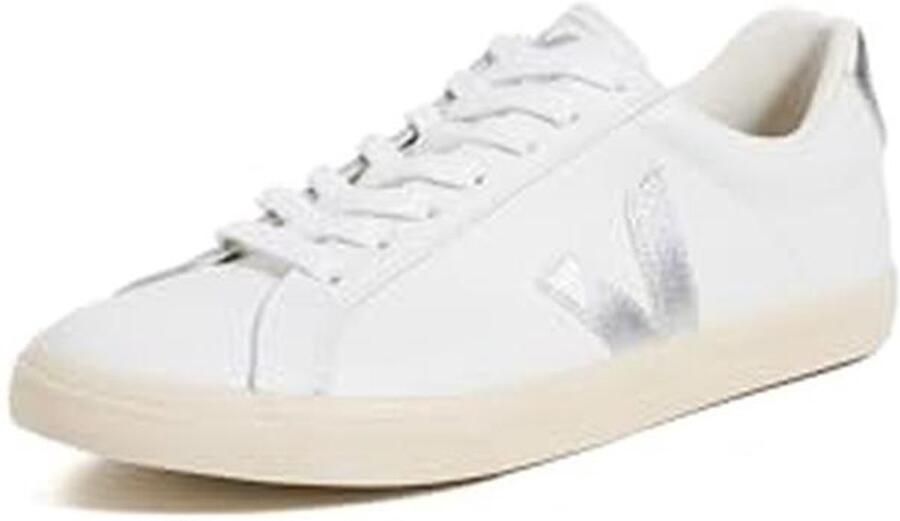 Lage sneakers voor dames in extra wit en zilver