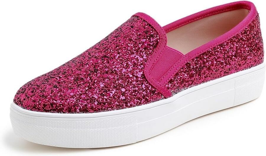 Lage Sneakers voor Dames met Losse Inlegzool en Licht Buitenzool Extra Breed voor Comfort