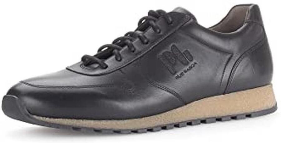 Lage Sneakers voor Heren van Gecertificeerd Leer met Verwisselbaar Voetbed