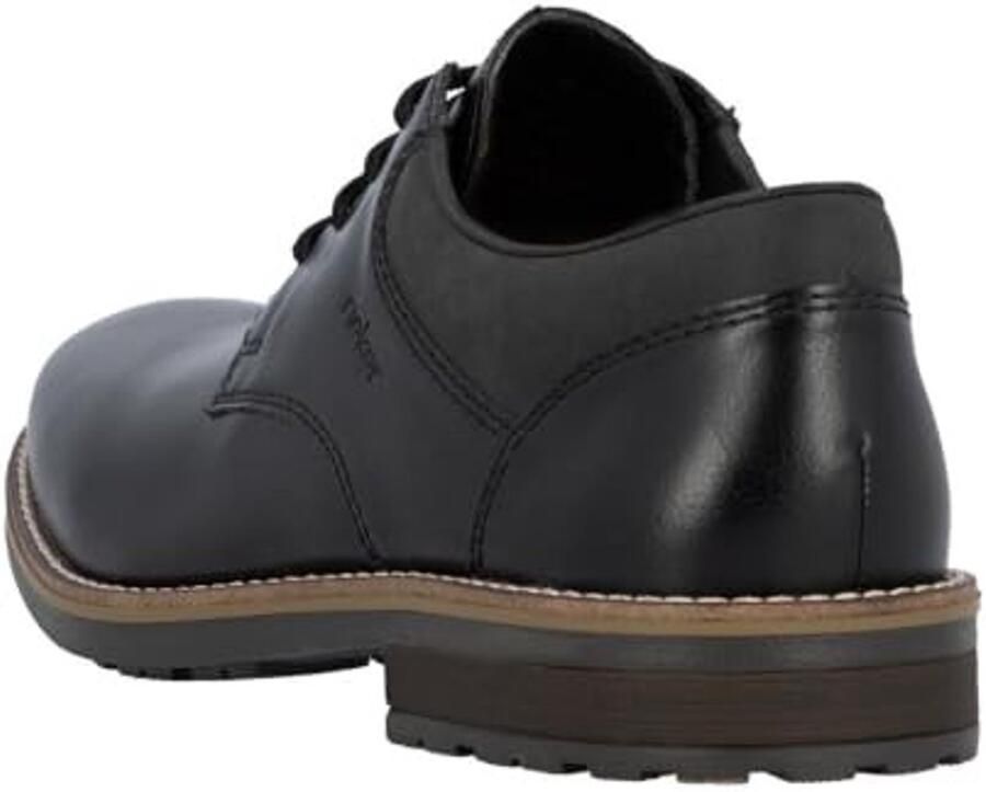 Lage Veterschoenen voor Heren Zwart met Zachte Binnenzool Casual en Werk