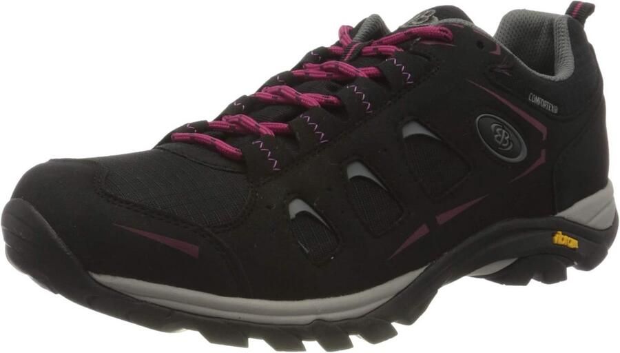 Lage Wandelschoenen voor Dames Waterdicht en Stevig voor Trekking en Buitenactiviteiten Zwart Roze