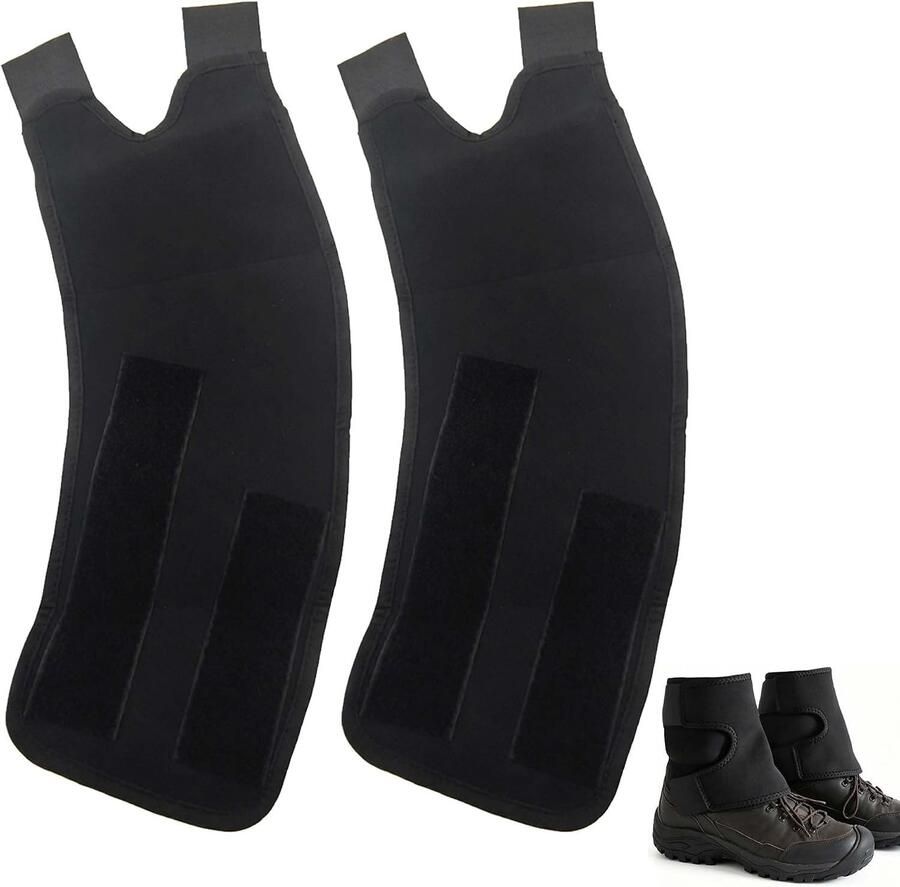 Lage Waterdichte Gaiters voor Trail Running Ideaal voor Bescherming en Comfort tijdens Outdoor Activiteiten Maat L Zwart Neopreen