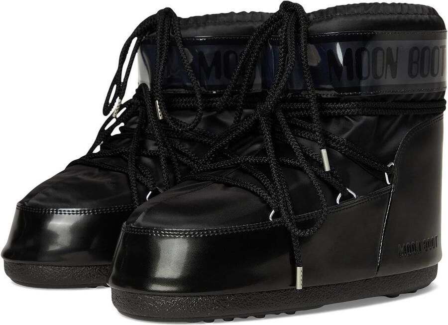 Lage Waterdichte Snowboots Zwart Winterlaarzen voor en