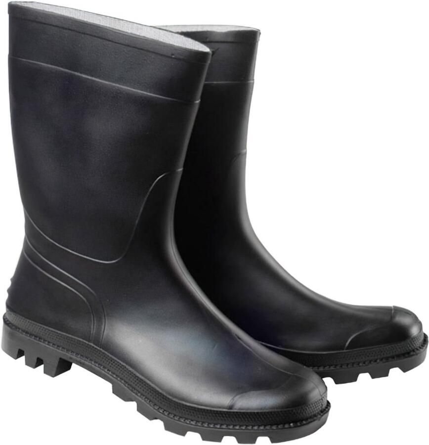 Lage zwarte rubberlaarzen voor en Waterdicht en comfortabel