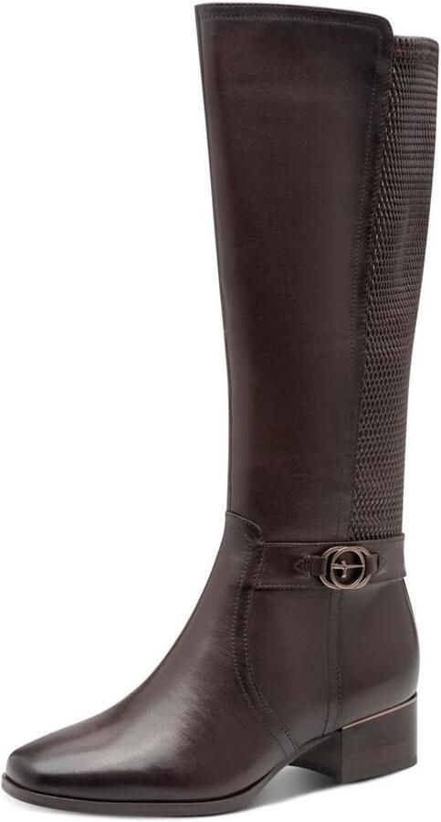 Lange Comfort Laarzen Dames Hoge Hak en Brede Pasvorm