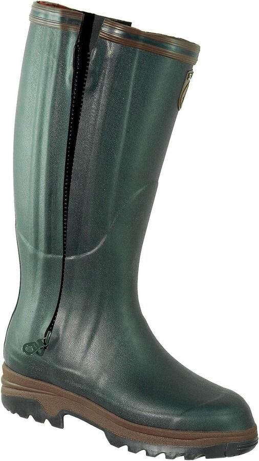 Lange Regenkousen Waterdichte Laarzen Buitenactiviteiten Neopreen Voering Schacht Flexibel Bruin