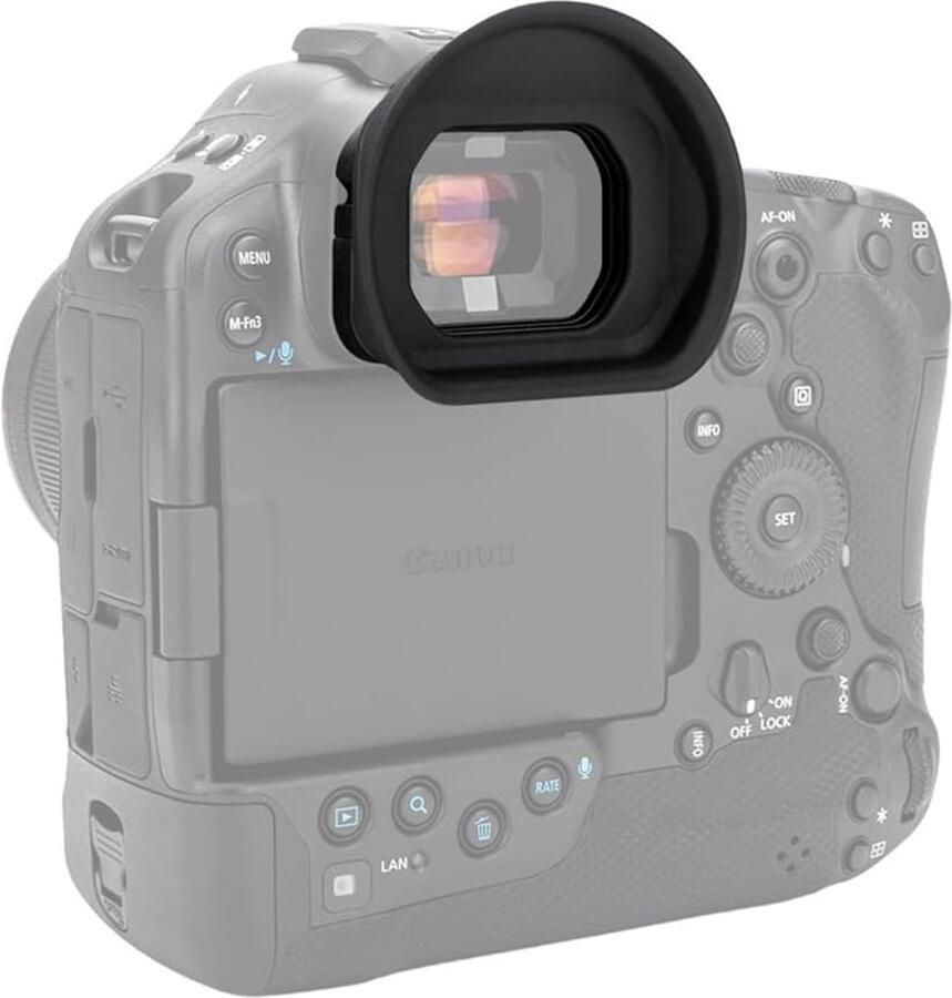 Lange zachte siliconen zoeker oogschelp compatibel met Canon EOS R1 spiegelloze camera vervangt ER-I Eye Cup