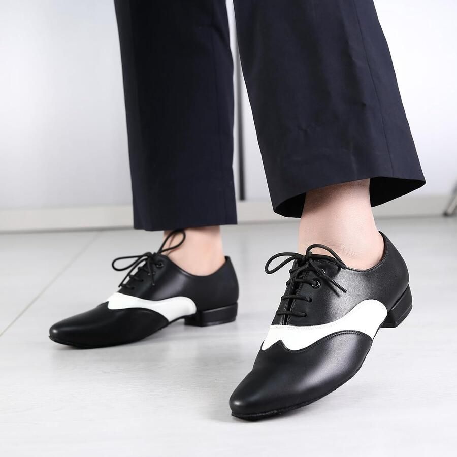 Latijns-Amerikaanse met veters Lage Hak Standaard Moderne Ballroom schoenen
