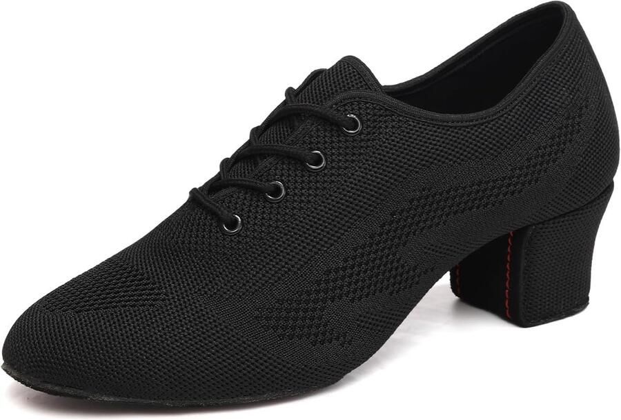 Latijnse Danslaarzen Lace-Up Gesloten Toe Lage Hak Praktijk Ballzaal Lesgeven in Square Dance