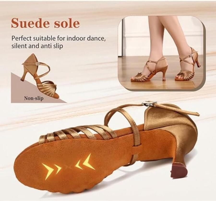 Latin Dance Shoes Open-Toe Ballroom Standaard Salsa Tango Performence Dansschoenen
