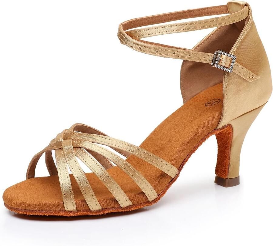 Dansschoenen dames 38 zwart professioneel perfect voor salsa en ballroom ShopVlot
