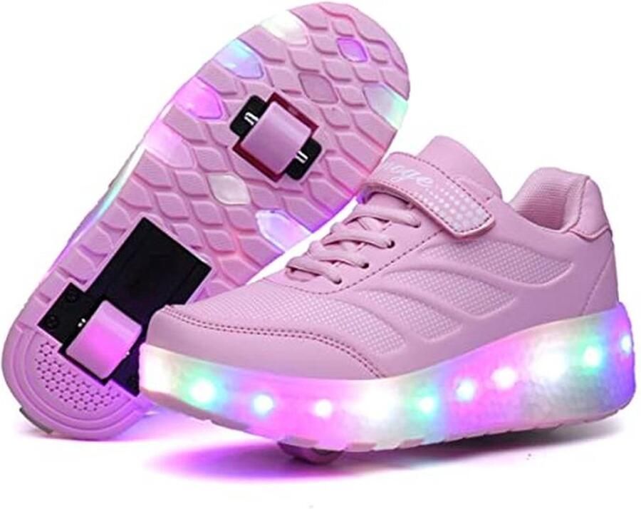 LED-schoenen met wielen voor en Creatieve gymschoenen met oplaadbare wielen