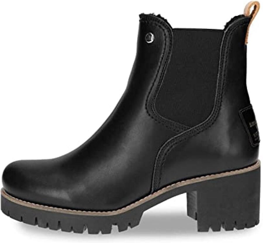 Lederen Dames Chelsea Boots met Schapenvacht Voering Winter Elegantie