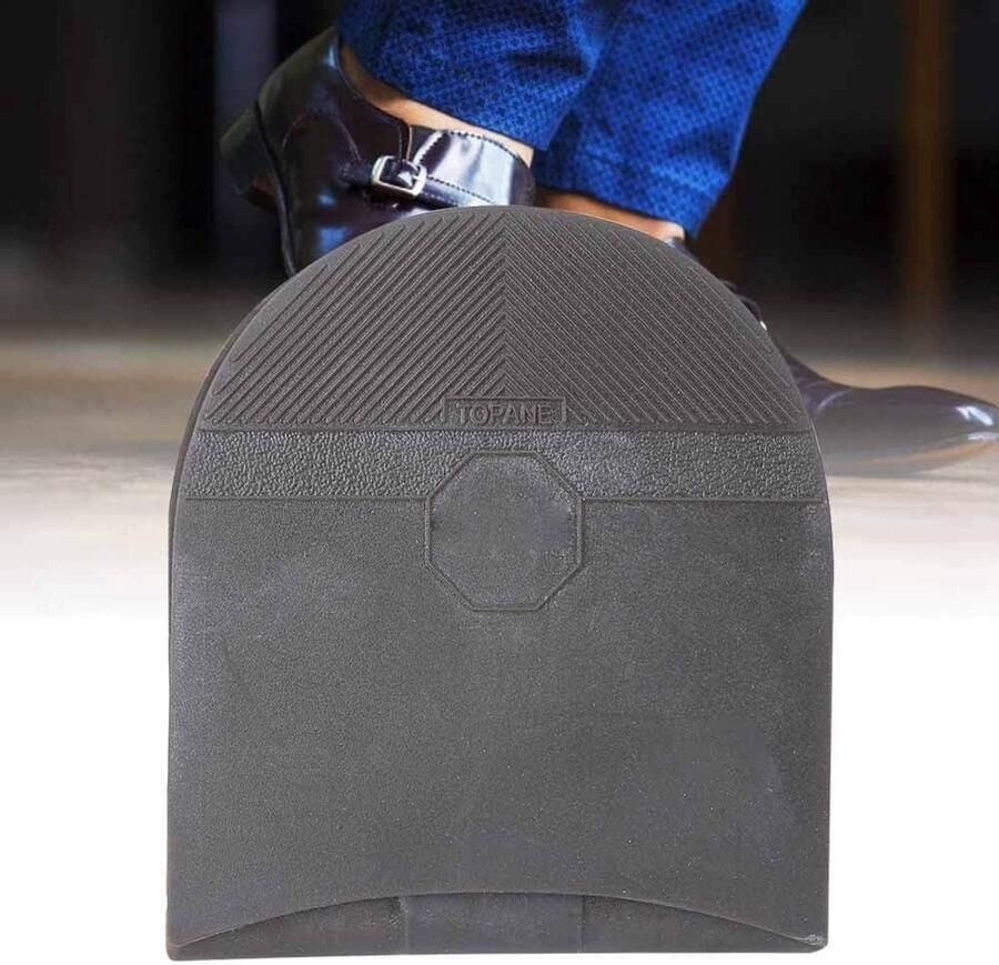 Lederen schoenreparatiezool met natuurlijk rubber slijtvaste handgemaakte bruine hakbeschermers Duurzame reparatiezolen