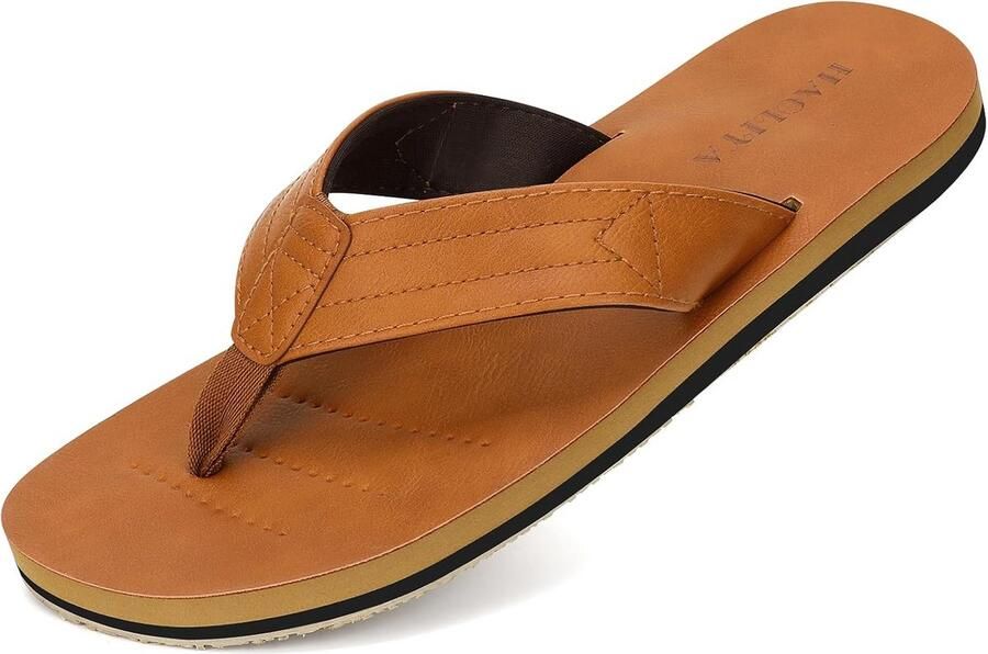 Leren Teenslippers Heren Lichtgewicht Antislip & Comfortabele Zomersandalen