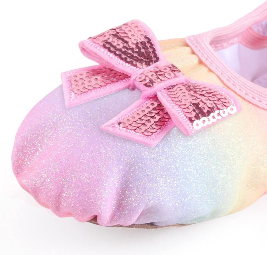 Leer ballet- en gymnastiekschoenen voor meisjes