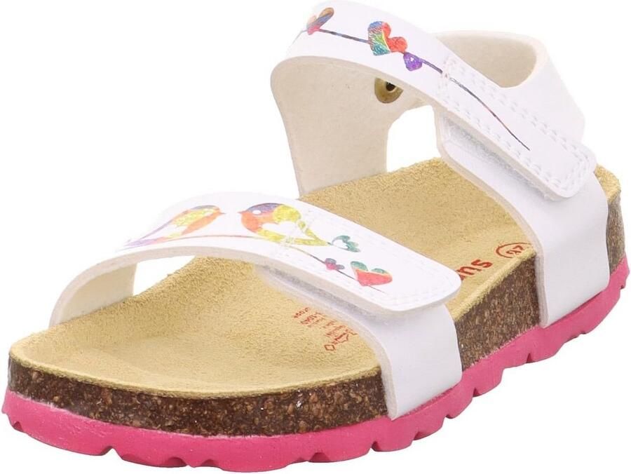 Leer meisjes slippers met rubberen zool en textiel voering