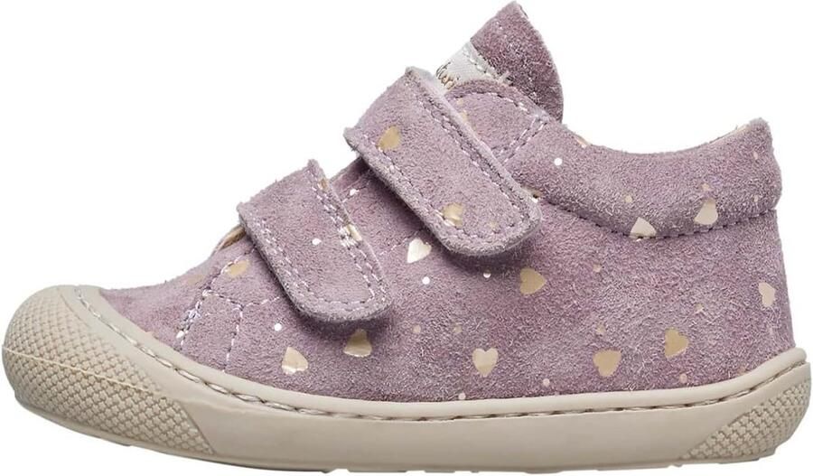 Leren Babyschoentjes voor Meisjes met Suède Bovenwerk en Flexibele Zool