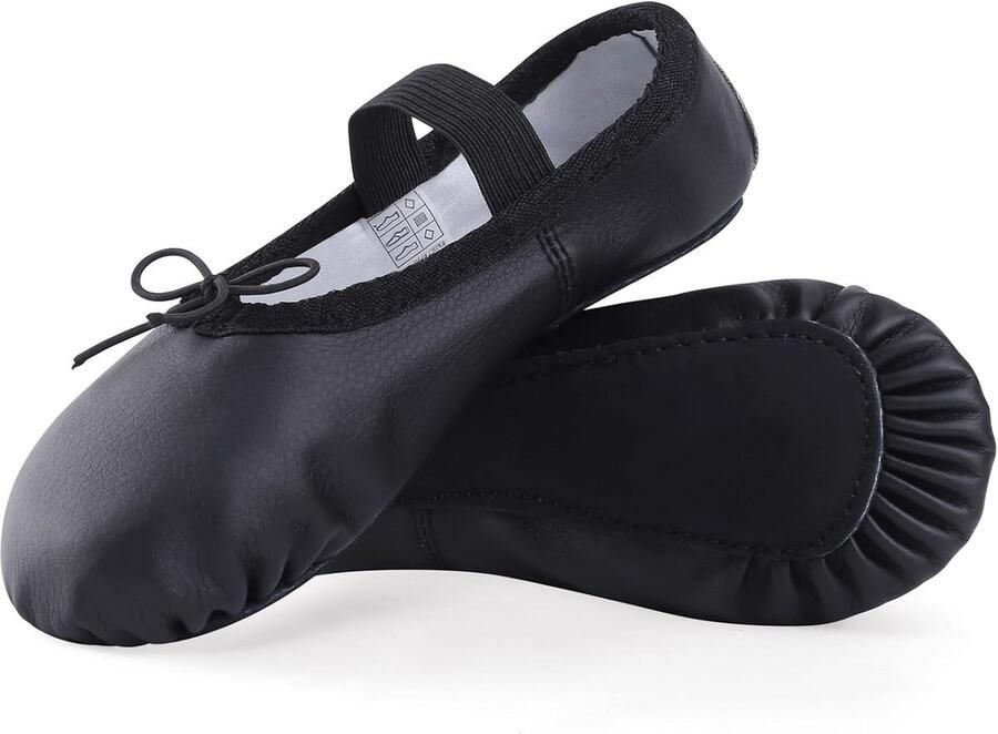 Leren balletschoenen met zachte zool voor meisjes en volwassenen