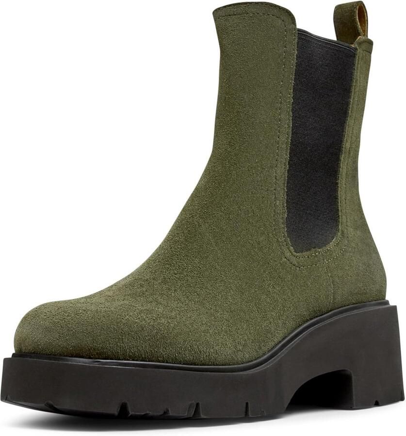 Leren Chelsea Boot Dames Robuuste Zool Comfortabele Enkelhoge Enkellaars