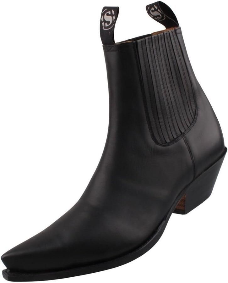 Leren cowboy enkellaarzen heren Handgemaakt in Spanje