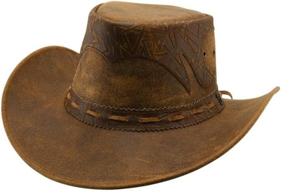 Leren Cow hoed Waterafstotend Outdoor Hoed met Ventilatie