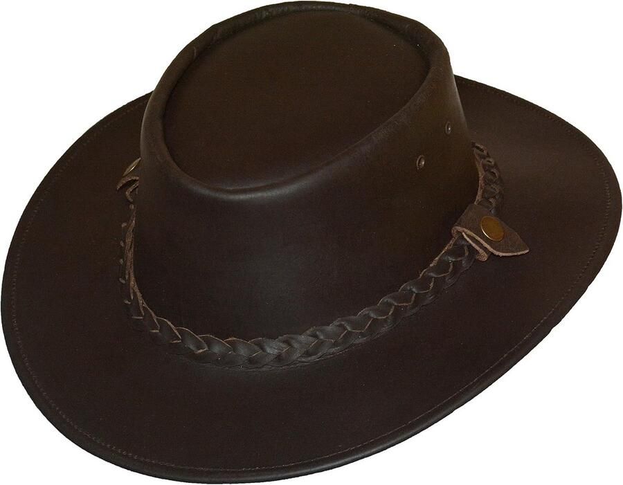 Leren Cow hoed Westernhoed Australische Stijl Weerbestendig Outdoor