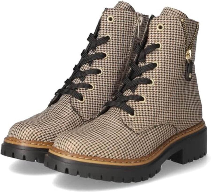 Leren dames laarzen met veters voor herfst winter