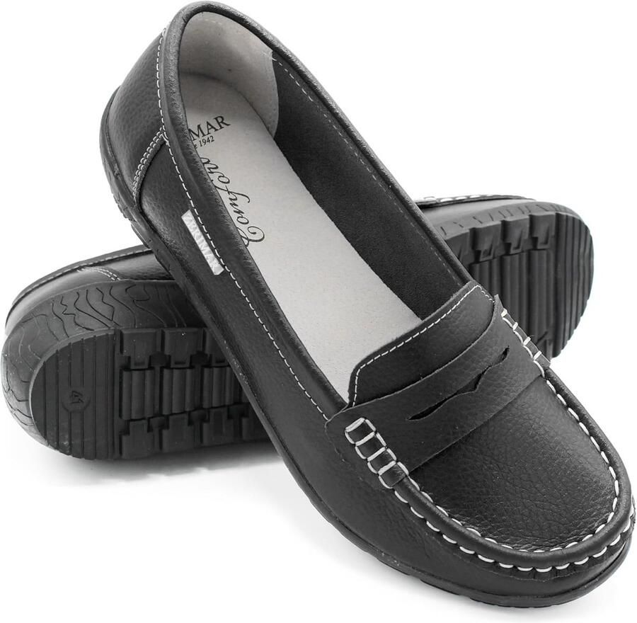Leren Dames Loafers Platte Instappers Zomer Moccasins Comfortabele Casual Schoenen