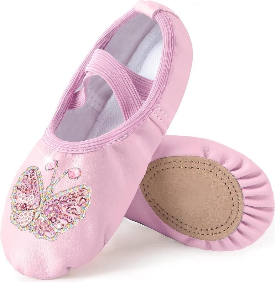 Leren Dansschoenen voor Meisjes Ballet- en Gymnastiekschoenen