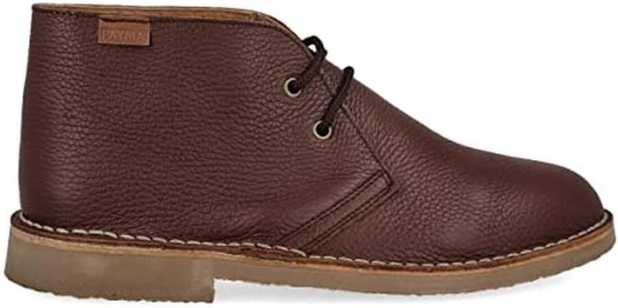 Leren Desert Safari Boots voor en Chukka Schoenen van Splitleer met Vetersluiting en Rubber Zool