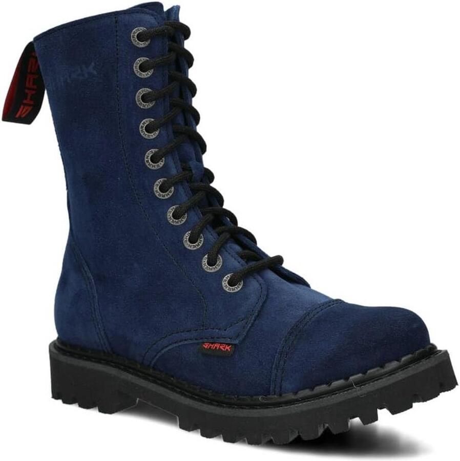 Leren en Vegan Combat Boots Lichtgewicht 10-Gaten Army Stijl Laarzen